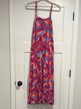 Colorful Geometric Maxi Dress